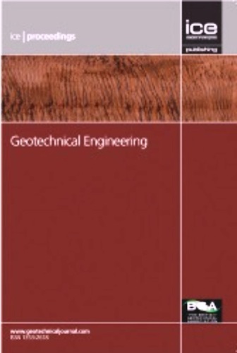 "Proceedings of the Institution of Civil Engineers - Geotechnical Engineering"