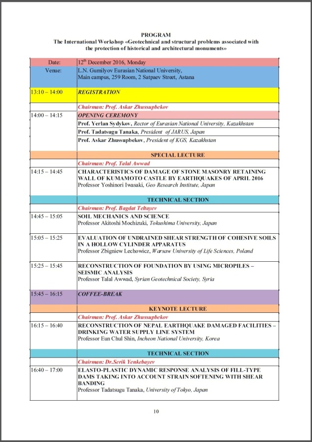 International Workshop on ATC-19 dedicated of the 75-th anniversary birthday of Yoshinori Iwasaki