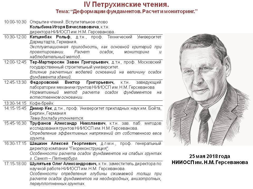 Программа Петрухинских чтений 2018