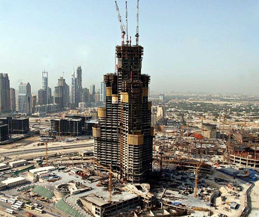 Строительство «Burj-Khalifa»