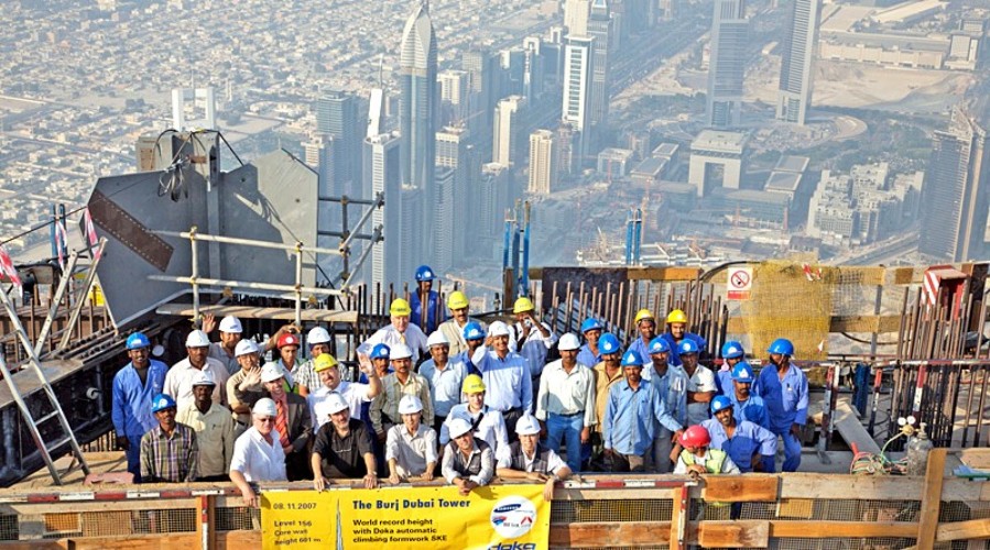 Строительство «Burj-Khalifa»