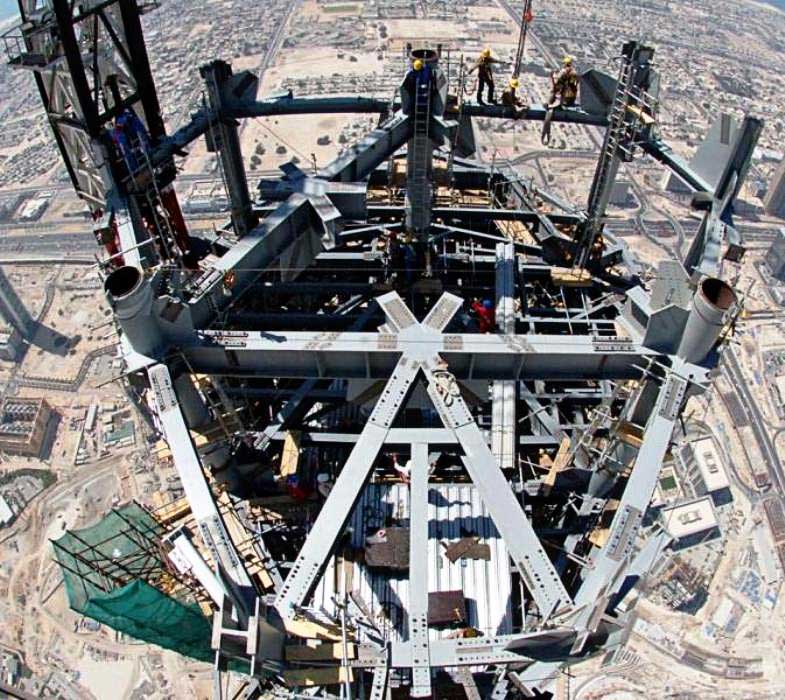 Строительство «Burj-Khalifa»