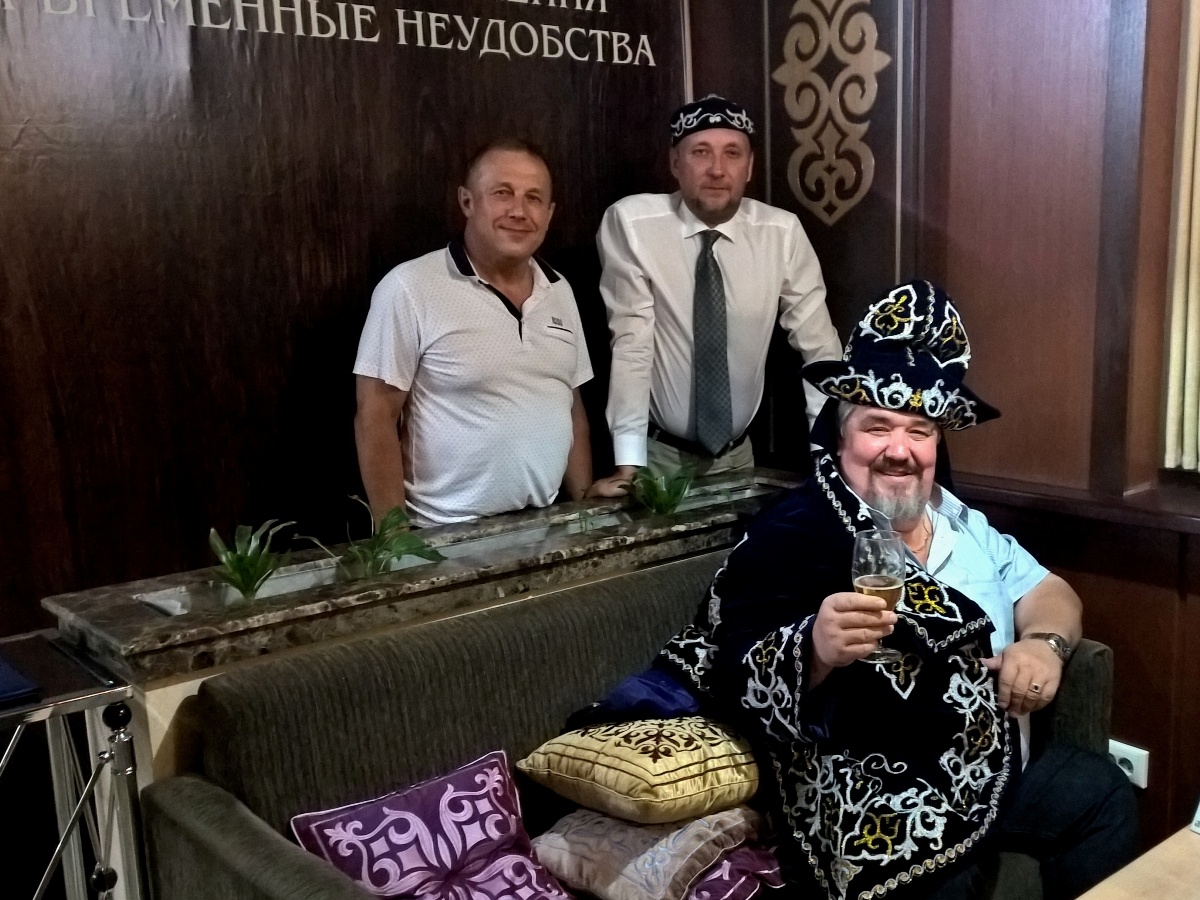 Встреча Т-воСибГт-в Л.В. Нуждина, М.Л. Нуждина, А.Б. Пономарева и С.А. Кудрявцева в Астане.