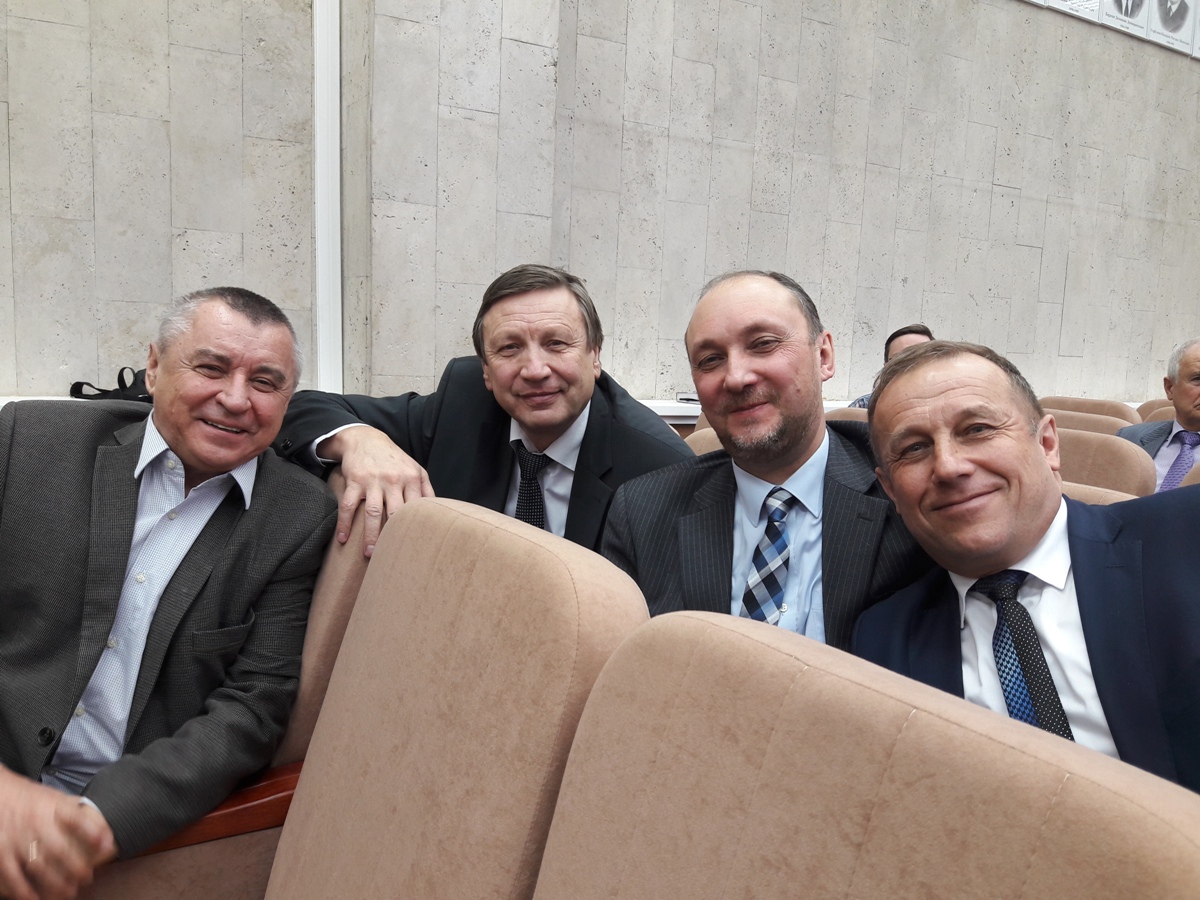 Профессора А.И. Полищук, Р.А. Мангушев, А.Б. Пономарев и С.А. Кудрявцев.