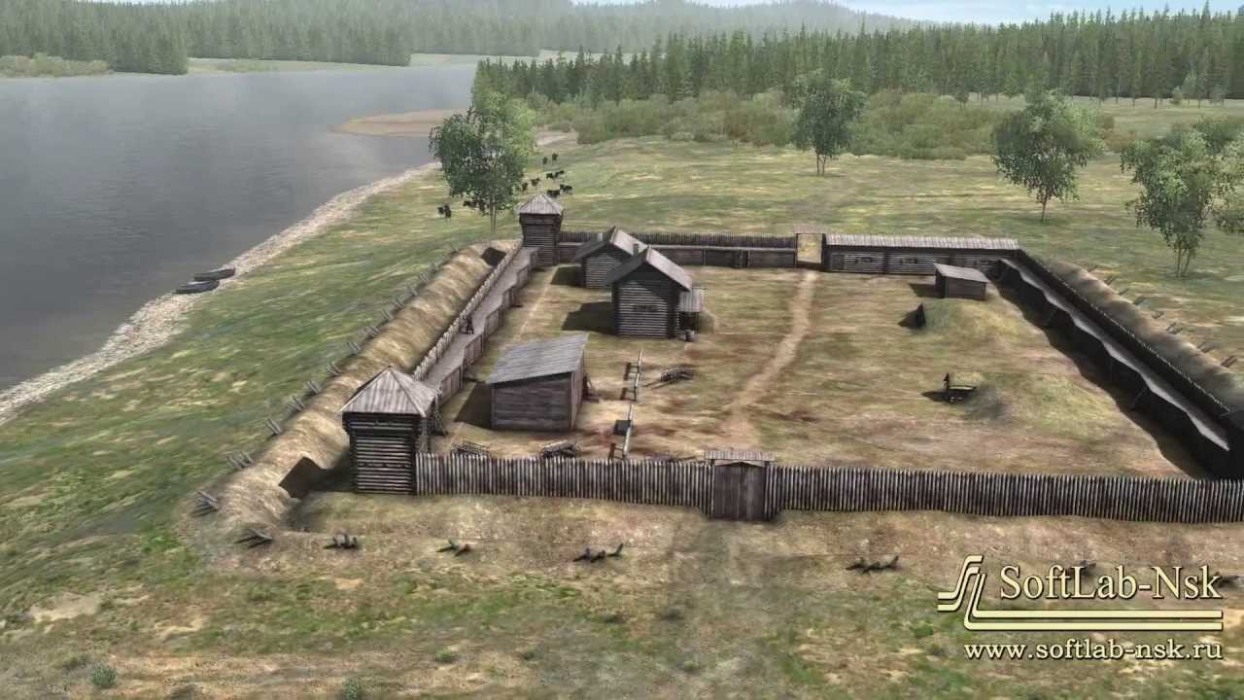 Компьютерная реконструкция Умревинского острога