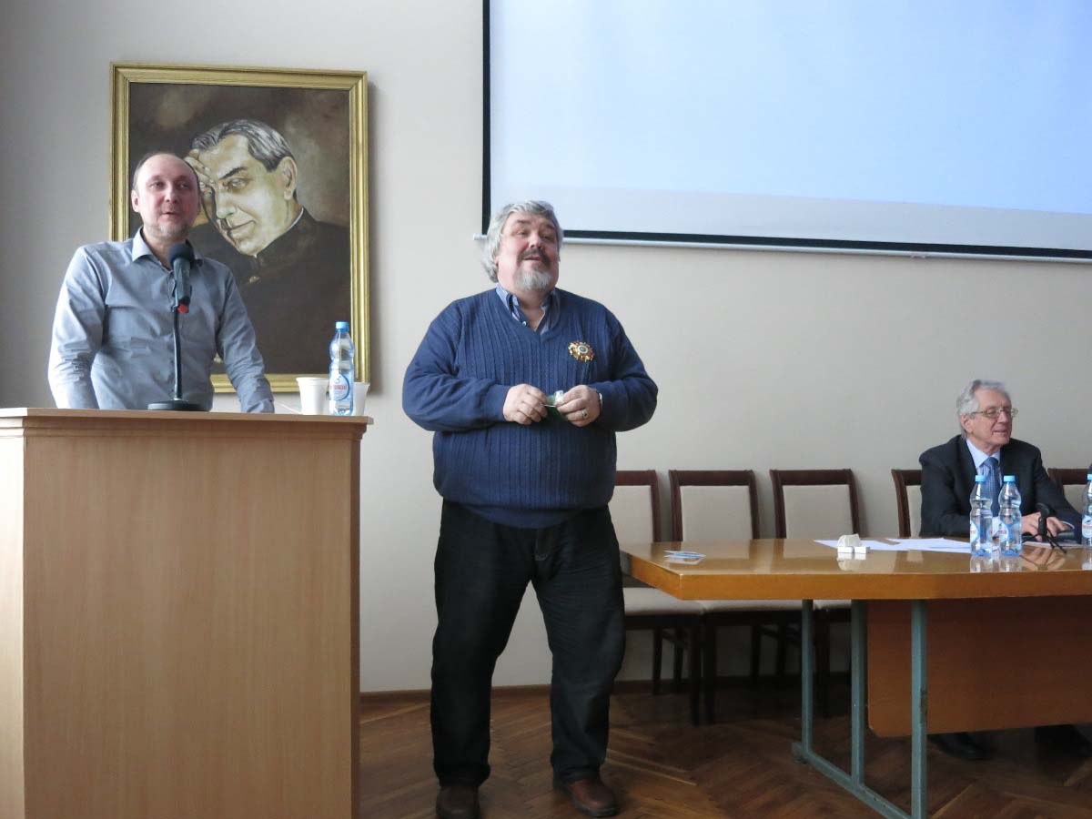 председатель Т-воСибГт-в Л.В. Нуждин и председатель Экспертно-консультационного совета Т-воСибГт-в А.Б. Пономарев