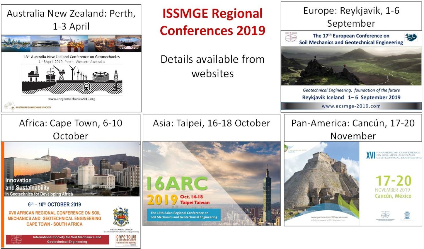 ISSMGE Regional Сonferences 2019