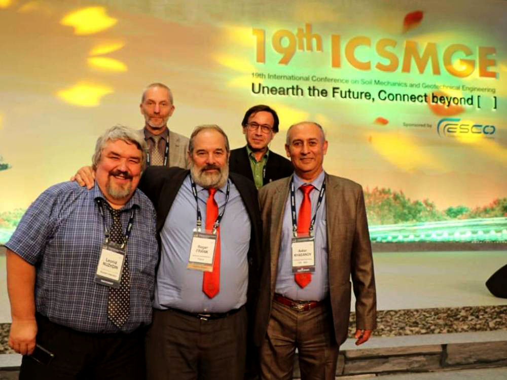 C президентом ISSMGE R. Frank (Франция). 19-th ICSMGE. 2017